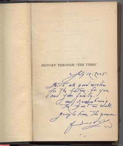 In her own handwriting: "People have the power."