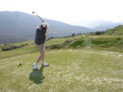 Kampmann launches forth at the Crete Golf Club