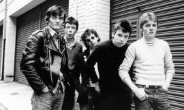 The original line-up of The Undertones with Feargal Sharkey on the left of the photo