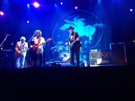 Neil Young and Crazy Horse in full gallop at the Roman Arena in Nimes (Photo; Barney Spender 2013)