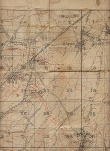 X marks the spot where Grandpa Cookson lost his right eye but escaped with his life (© Cookson family archive)