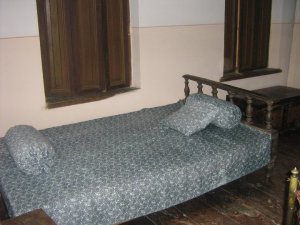 ...and this is THE bed where little Joe was born, so they say. The family only had the one room upstairs - enough to turn anyone into a communist