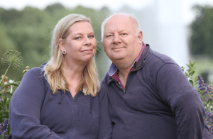 On the way back: Malcolm Brabant with his wife Trine Villeman