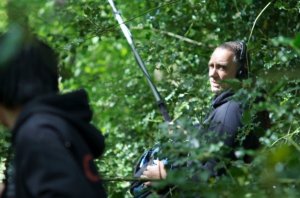 Roddy Gibson on location. He is Director of Photography on The Road to Sparta 