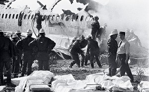 The fireman faced an inferno inside the cabin. Amazingly, one passenger did survive