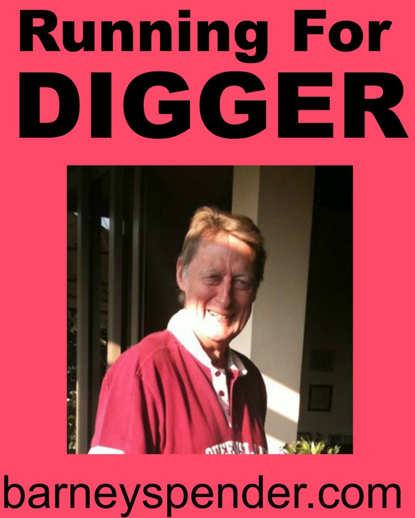 RUNNING FOR DIGGER