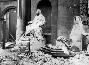 After the battle for the Four Courts, the building lay in total ruin. (National Library of Ireland)