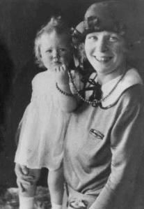 The baby born in battle: Veronica with her mother Dorothea. (Cookson family archive)